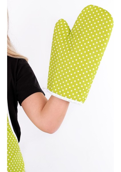 Trendy 3lü Set Sıvı Geçirmez Mutfak Önlüğü, Isıya Dayanıklı Fırın Eldiveni ve Tutacak Takımı fırsatları