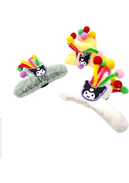 Kuromili Eğlenceli Peluş Mandal Toka Seti - 3lu Karışık Renk fiyatları