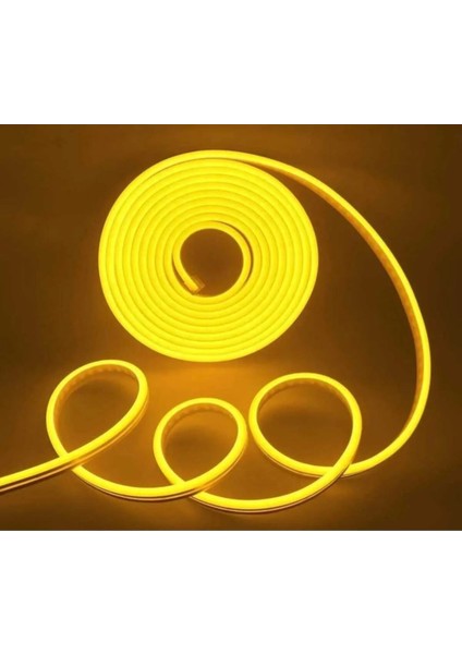 3 Metre Amber Neon LED Slikonlu fiyatları