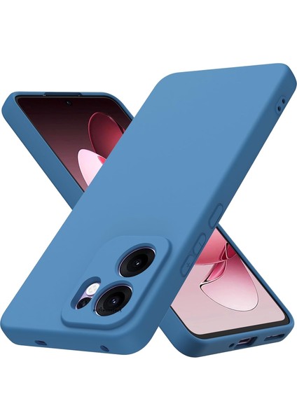 Oppo Reno 13F Kılıf Lansman Kamera Korumalı Içi Kadife Yumuşak Renkli Silikon Mat Hisli Süet Kapak / 13FS