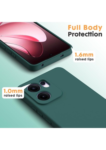 Oppo Reno 13F Kılıf Lansman Kamera Korumalı Içi Kadife Yumuşak Renkli Silikon Mat Hisli Süet Kapak / 13FS fırsatları