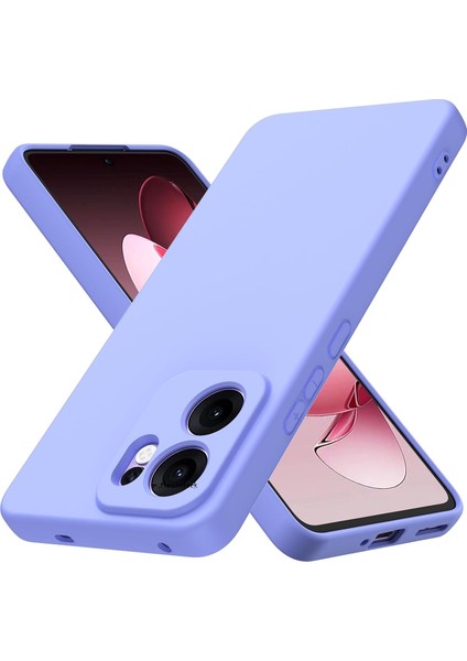 Oppo Reno 13F Kılıf Lansman Kamera Korumalı Içi Kadife Yumuşak Renkli Silikon Mat Hisli Süet Kapak / 13FS