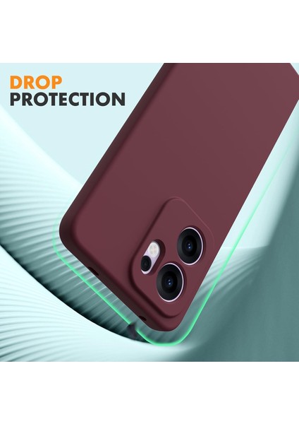 Oppo Reno 13F Kılıf Lansman Kamera Korumalı Içi Kadife Yumuşak Renkli Silikon Mat Hisli Süet Kapak / 13FS modelleri