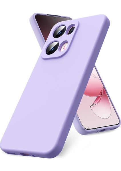 Oppo Reno 13 Pro Kılıf Lansman Kamera Korumalı Içi Kadife Yumuşak Renkli Silikon Mat Hisli Süet Kapak