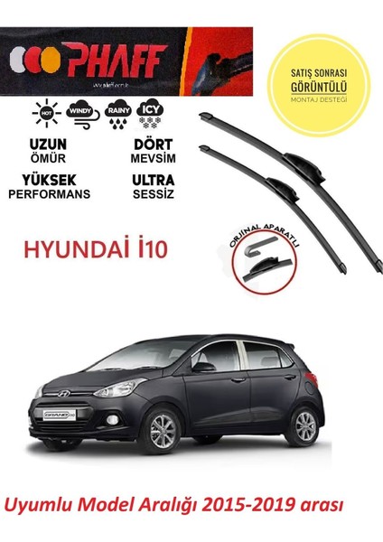 Hyundai I10 Ön Muz Silecek Takımı 2017 Model Aracı Araca Özel Aparat