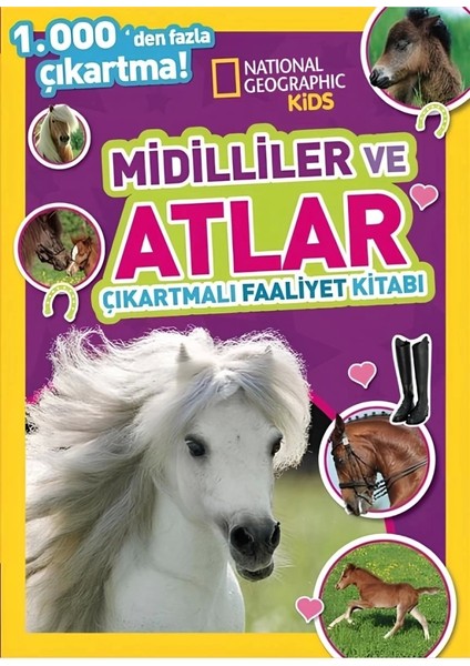 Nessiworld National Geographic Kids Midilliler ve Atlar Çıkartmalı Faaliyet Kitabı