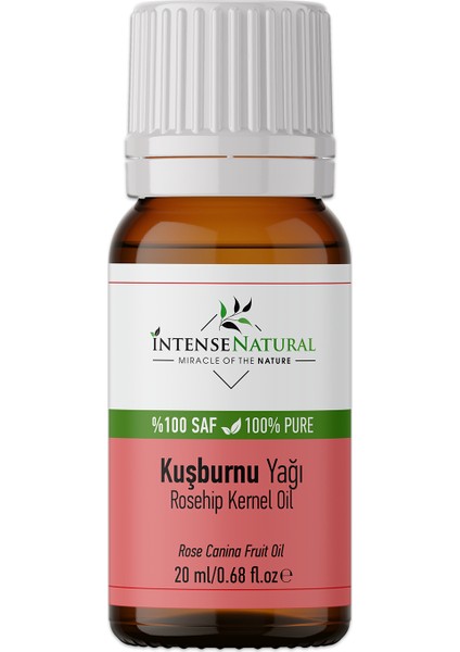 Kuşburnu Çekirdeği Yağı Soğuk Sıkım 20 ml %100 Saf ve Doğal Roseship Seed Oil
