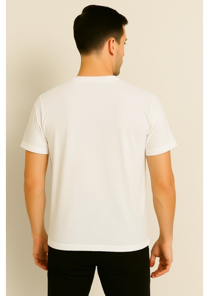 Stone Island Pamuk Penye Bisiklet Yaka T-Shirt Ekru fiyatları