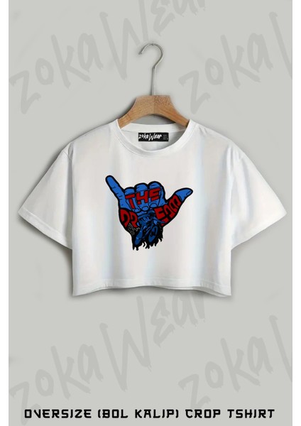 Sam Pilgrim Active Baskılı Oversize Crop T-Shirt