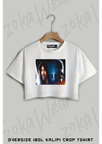 Star Wars (Dart Vader) 8 Baskılı Oversize Crop T-Shirt