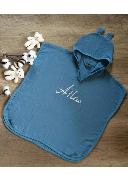 Bebek Havlusu Müslin Panço Kişiye Özel Isimli Juno Panço 1 Yaşa Kadar Uygun