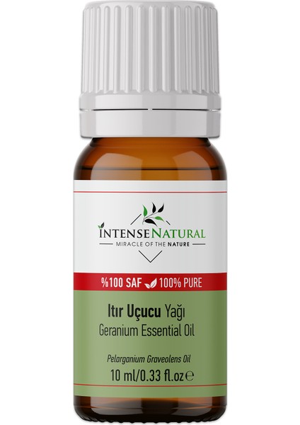 Itır Uçucu Yağı 10 ml %100 Saf ve Doğal Sardunya Çiçeği Geranium Flower Essential Oil
