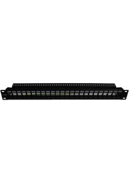 Beek 19 1u 24 Port Modüler Patch Panel, Zırhlı/shielded (Keystone Jacklar Haricen Temin Edilmelidir)&lt;br&gt; beek 19 1u Modular Patch Panel, 24-Port Shielded (Keystone Jacks Not Included)