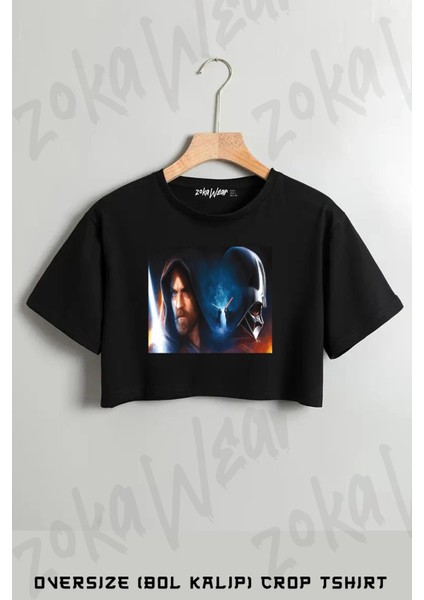 Star Wars (Dart Vader) 8 Baskılı Oversize Crop T-Shirt