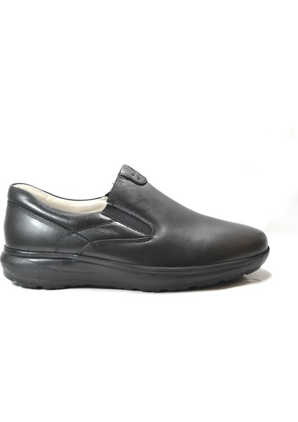 Dr. Comfort 10012 Siyah Hakiki Deri Ortopedik Erkek Şeker Ayakkabı
