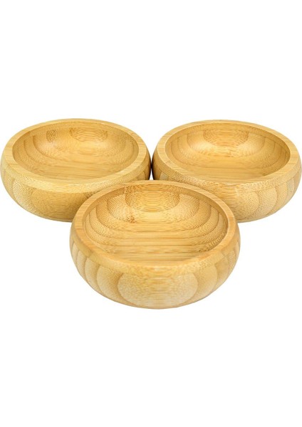 3 Lü Altlıklı Bambu Ağacından Bambu - Çerezlik - Sosluk- Lokumluk - Reçellik - Kahvaltılık fiyatları