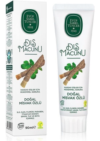 Nessiworld Eyüp Sabri Tuncer Doğal Diş Macunu 90 gr Misvak Özlü