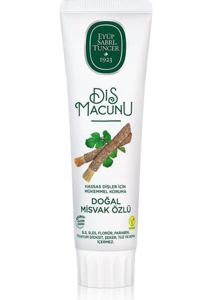 Nessiworld Eyüp Sabri Tuncer Doğal Diş Macunu 90 gr Misvak Özlü fiyatları