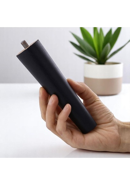 2 Adet Ahşap Ayak 15 cm Siyah M8 Civatalı Bağlantı Aparatlı Dolap Mobilya Koltuk Kanepe Destek Ayağı Ayakları fiyatları