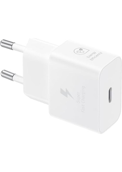 25 Watt Şarj Adaptörü + Kablo Seti, Beyaz