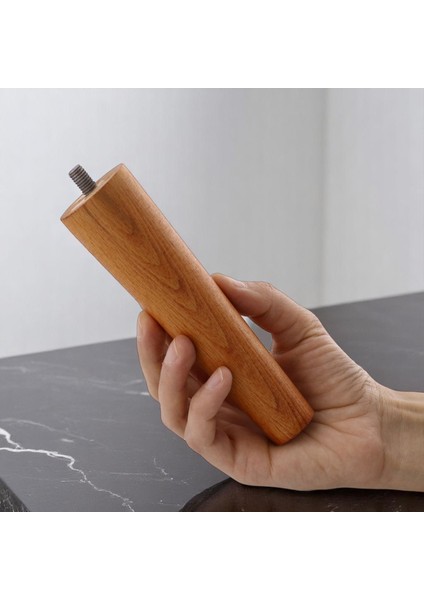 Ahşap Ayak 15 cm 4'lü Set Açık Meşe M8 Civatalı Bağlantı Aparatlı Dolap Mobilya Koltuk Kanepe Destek Ayağı Ayakları fiyatları