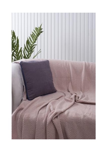 Home Gri Panorama Lacivert Biyeli Kırlent Kılıfı 3 Farklı Biye Seçeneğiyle, 45 x 45