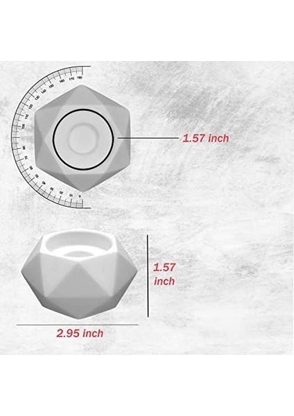 3'lü Set Tealight Mumluk - El Yapımı Beyaz Mumluk, Ev, Parti, Düğün, Masa Dekoru