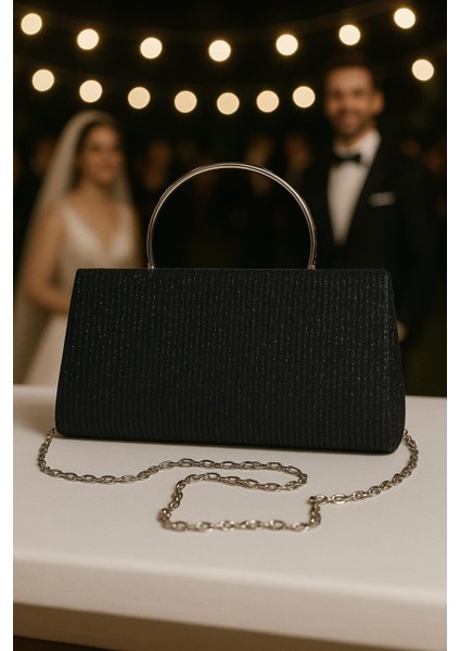 Kadın El Çantası Simli Suni Deri Zincirli Tasarım 26x13x4 cm fiyatları