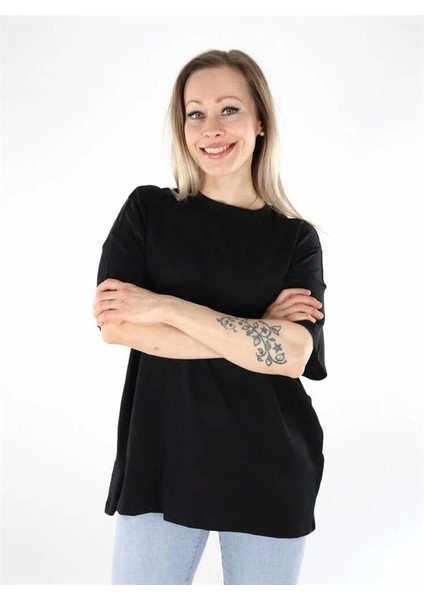 Oversize Organik Pamuk Kadın T-Shirt