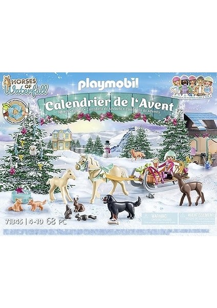 Advent Takvimi, Atlar 71345 Noel Kızak Yolculuğu, Şelale Atları Noel Takvimi, Sürprizlerle Dolu Noel Zamanı, 4 Yaşından Büyük Çocuklar Için Oyuncak