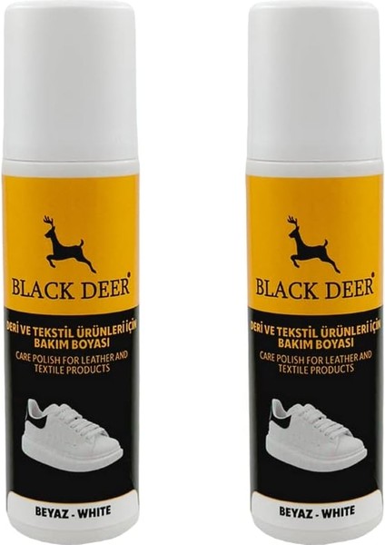 Deer Beyaz Ayakkabı,deri ve Kumaş Boyası,sneaker Beyaz Ayakkabı Temizleyici,deri,kanvas Boya 75 ml (2)