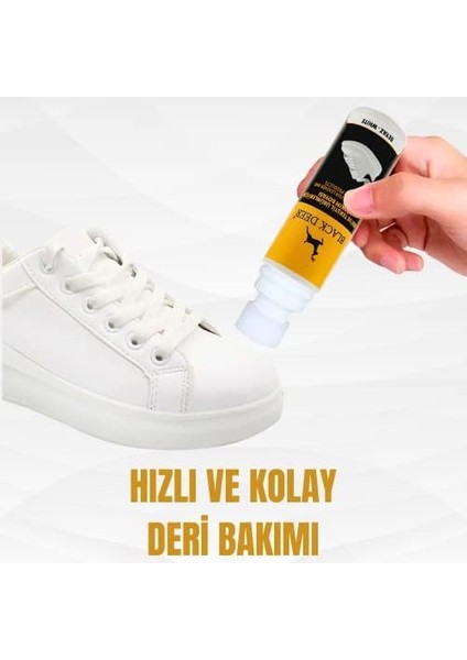 Deer Beyaz Ayakkabı,deri ve Kumaş Boyası,sneaker Beyaz Ayakkabı Temizleyici,deri,kanvas Boya 75 ml (2)