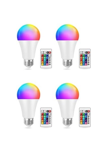 Vista Uzaktan Kumandalı Renk Değiştiren Rgb LED Ampül 9W 16 Renk (4)