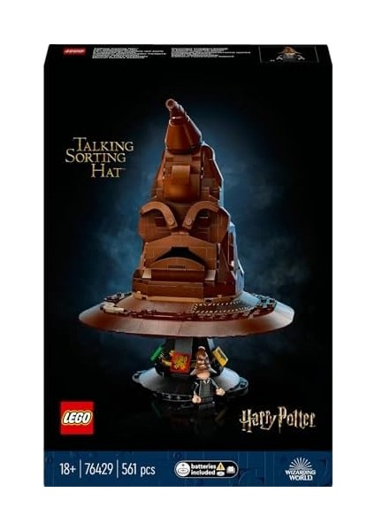 Harry Potter Konuşan Seçmen Şapka 76429 - Yetişkin Harry Potter Hayranları Için Koleksiyonluk Yaratıcı Model Yapım Seti (561 Parça)