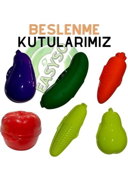 Şekilli Saklama Kabı, Eğlenceli ve Besleyici Beslenme Kabı, Bpa Içermeyen, Çok Amaçlı, Renkli ve Öğretici, Uzun Ömürlü, Yeni Seri (Havuç Şekilli)