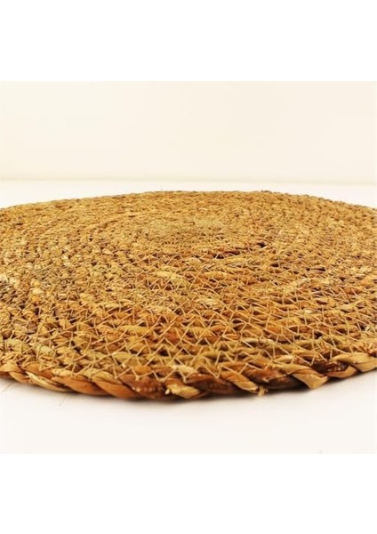 Home 6 Adet Hasır Supla Seti, Amerikan Servis, Sofra Dekorasyonu ve Sunum Için Bambu Hasır, Şık ve Çevre Dostu Masa Aksesuarı 30 cm