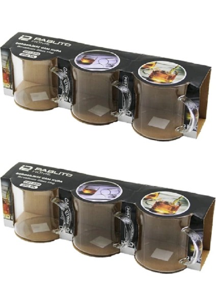 6'lı Borosilikat Kupa Nescafe,latte,filtre Kahve,süt,bitki Çayı Kupası 350 ml (En: 8 cm Yük: 8 Cm) fiyatları