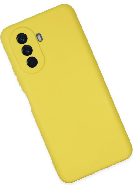 Huawei Nova Y70 Kılıf Nano Içi Kadife Silikon - Sarı Dpmah modelleri