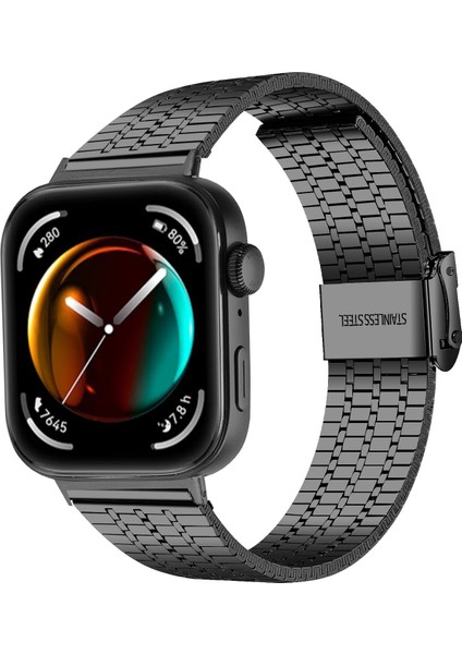 Huawei Watch Fit 4 & Watch Fit 4 Pro Uyumlu Kordon A+Kalite Metal Paslanmaz Ayarlanabilir Kordon