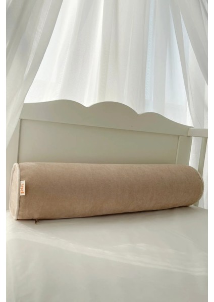 Toprak Krem Biyeli Fitilli Silindir Sosis Bumper Yastık fiyatları