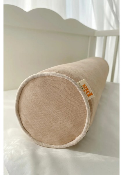 Toprak Krem Biyeli Fitilli Silindir Sosis Bumper Yastık modelleri