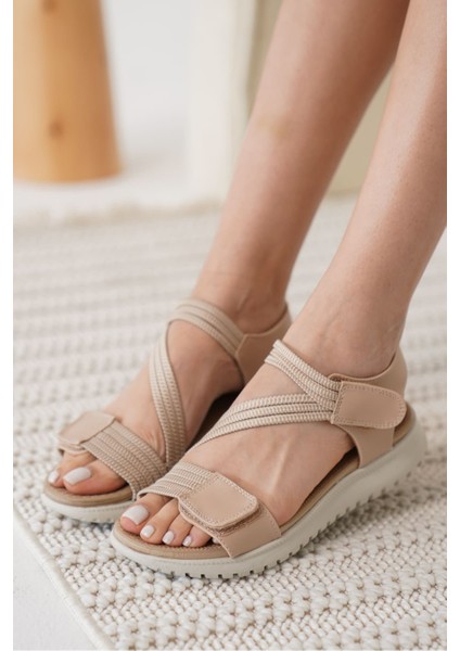 Kanze Premium Nude Kadın Sandalet