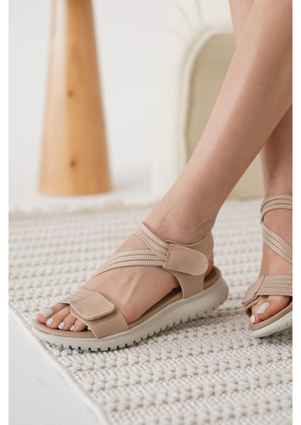 Kanze Premium Nude Kadın Sandalet modelleri