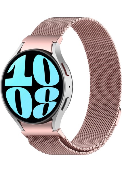 Samsung Galaxy Watch 4/5/6/7/fe/40/44/classic/42/43/46/47 Uyumlu Kordon A+Kalite Metal Hasır Kordon