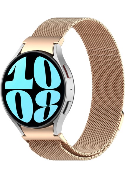 Samsung Galaxy Watch 4/5/6/7/fe/40/44/classic/42/43/46/47 Uyumlu Kordon A+Kalite Metal Hasır Kordon