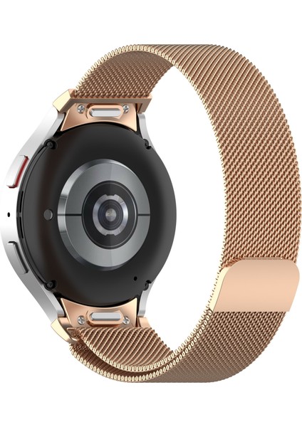 Samsung Galaxy Watch 4/5/6/7/fe/40/44/classic/42/43/46/47 Uyumlu Kordon A+Kalite Metal Hasır Kordon
