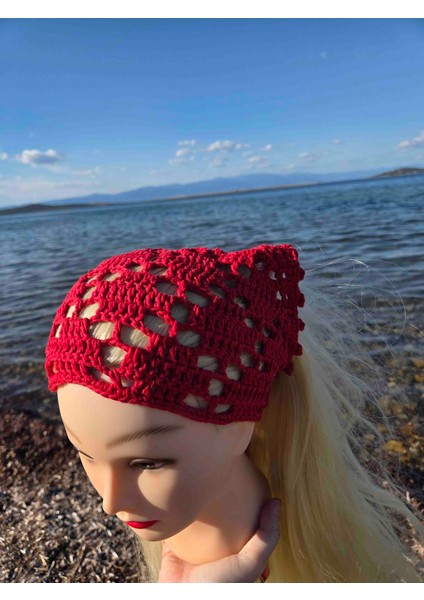 El Örgüsü Bandana Yazlık Bandana Plaj Bandana