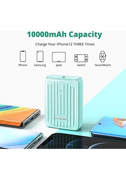 Supermini 10.000 Mah Powerbank Lıght Green