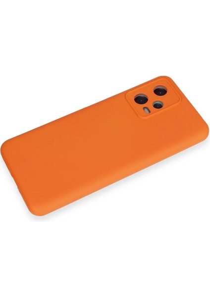 Xiaomi Redmi Note 12 5g Kılıf Nano Içi Kadife Silikon - Turuncu Dpmah