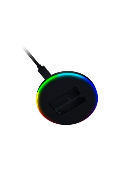 Charging Pad Chroma - Kablosuz Hızlı Şarj Cihazı (10W, Rgb Aydınlatmalı Kablosuz Şarj Istasyonu, Kauçuklaştırılmış Yumuşak Dokunuşlu Yüzey) Siyah modelleri